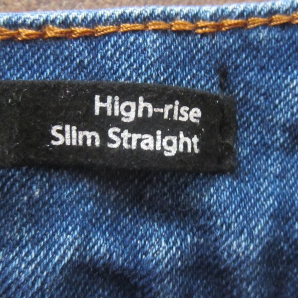 TAHARI Women's Jeans Size 8/29 High-rise Slim Straight Stretch Button Front - Picture 11 of 11